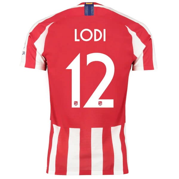 Tailandia Camiseta Atletico Madrid NO.12 Lodi 1ª 2019-2020 Rojo